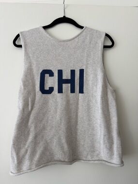 Chicago Cream Knit Vest Top